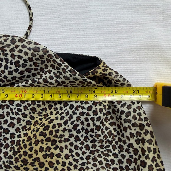 For Love & Lemons Madly Leopard Print Halter Mini Dress XS - Picture 9 of 14